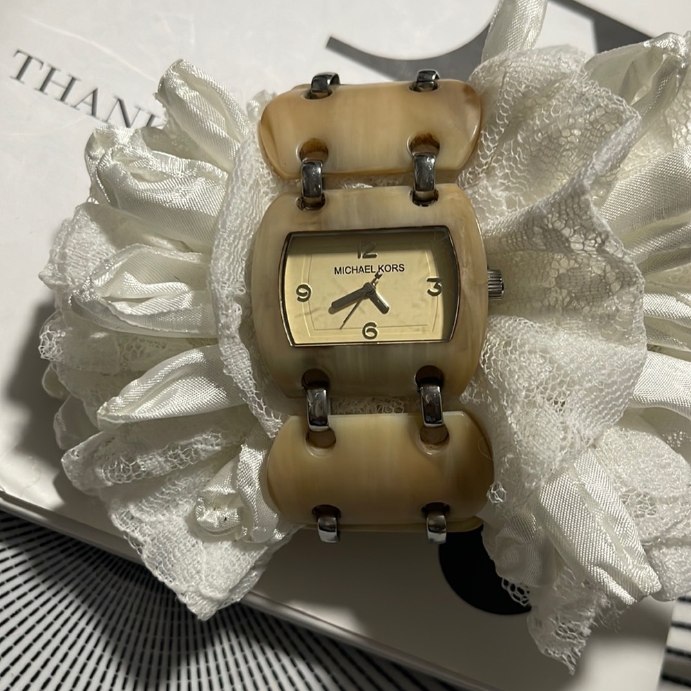 Michael Kors Blonde Tortoise Shell Bracelet Watch